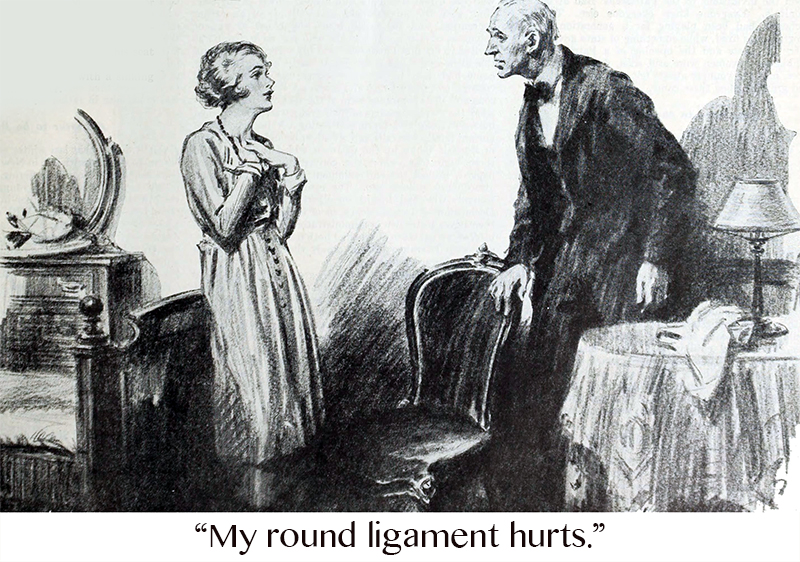 "My round ligament hurts."